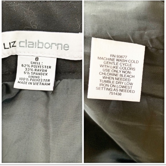 ❤️ Liz Claiborne Black Skirt Size 8 - Picture 2 of 7